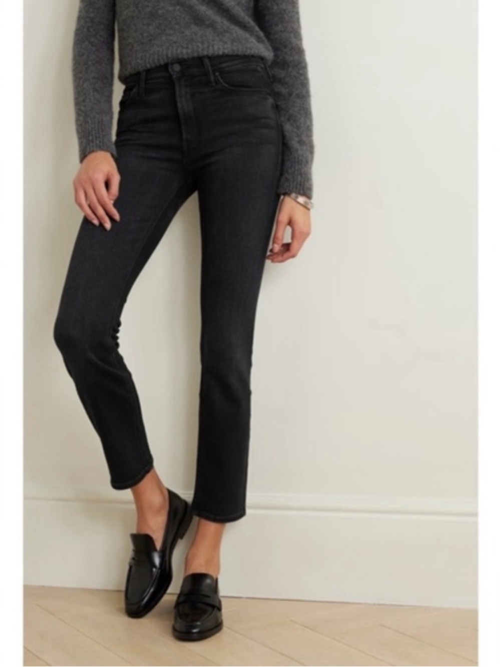 NEW MOTHER The Mid Rise Dazzler Ankle Deep End Jeans Size 26